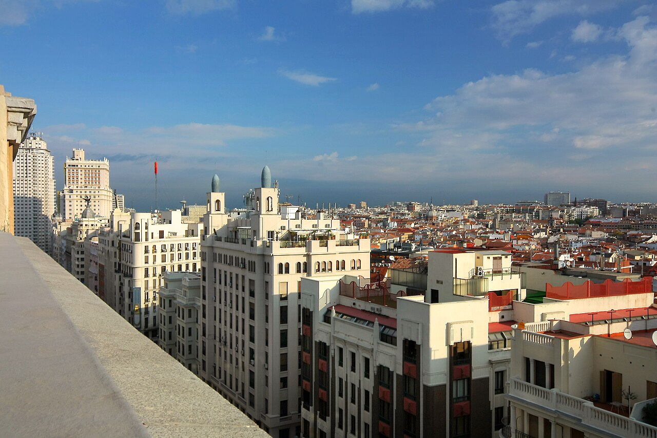 Azoteas de la Gran Vía de Madrid
