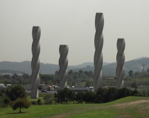 Columns monument at the Universitat Autònoma de Barcelona